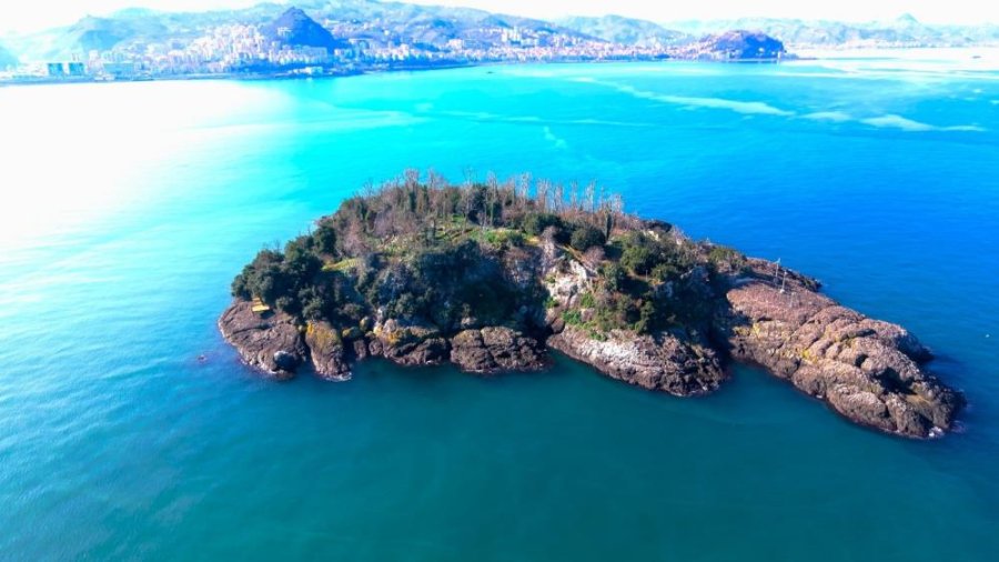 Karadeniz’in yaşanabilir tek adası olan Giresun Adasında kapsamlı temizlik yapıldı