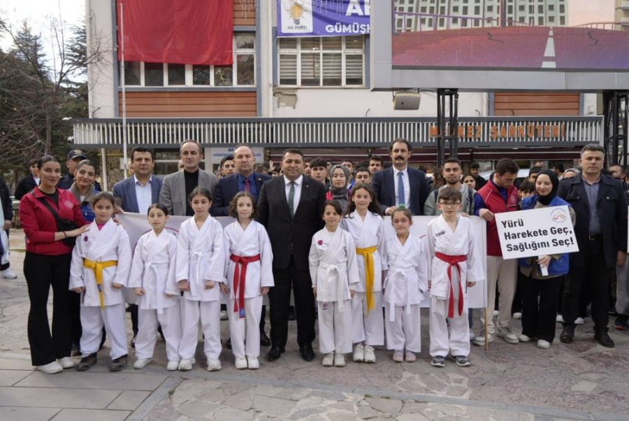 Gümüşhane'de obeziteye dikkat çekmek için yürüdüler