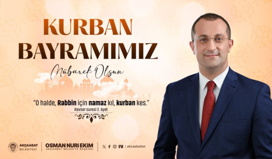 BAŞKAN EKİM'İN BAYRAM KUTLAMA MESAJI