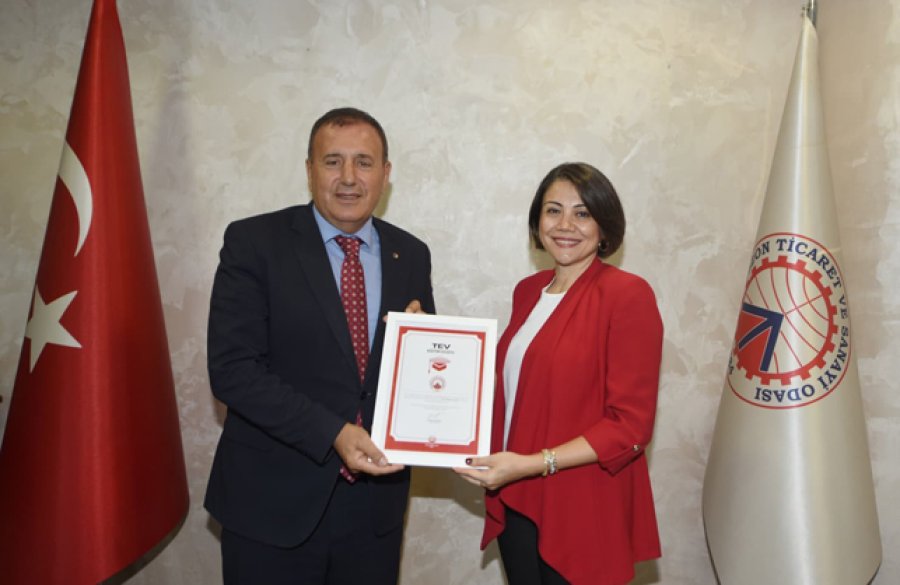 TEV'den TTSO'ya Eğitim Dostu Kurum Sertifikası